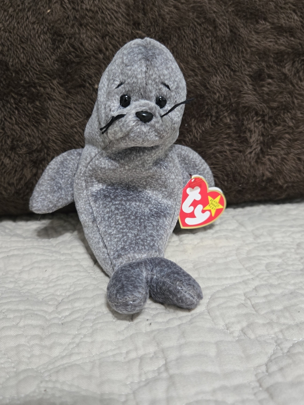 Ty Grey 'Slippery' Seal Plush